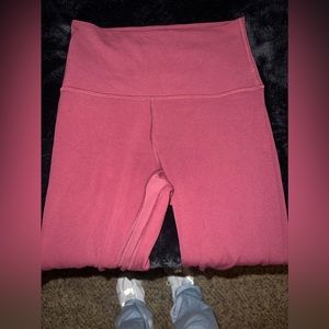 Lululemon align leggings, full length and size 4. Brownish red color.